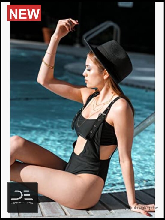 Wide Brim Straw Fedora Sun Hat with UPF 50+ Protection for Outdoor